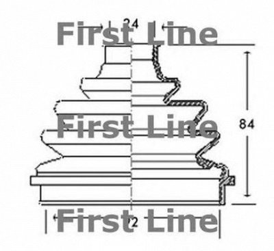 FIRST LINE fcb2138 -  Пыльник, приводной вал